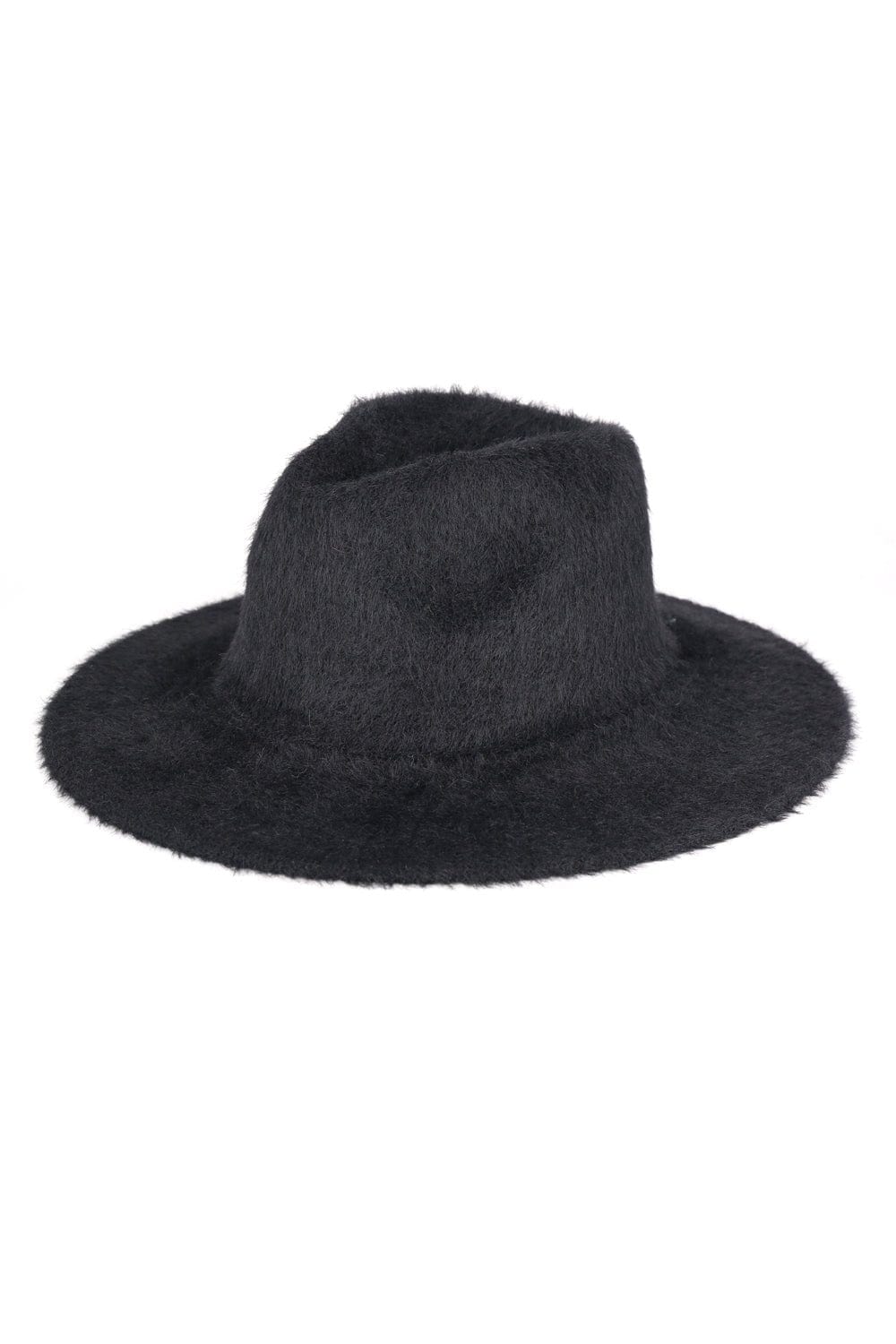 MH0172 Fuzzy Fedora Hat - MiMi Wholesale