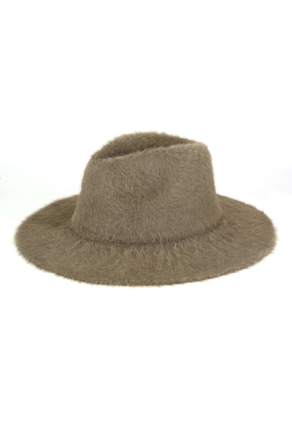 MH0172 Fuzzy Fedora Hat - MiMi Wholesale