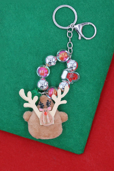 MK1005 Rudolph Reindeer Christmas Keychain - MiMi Wholesale