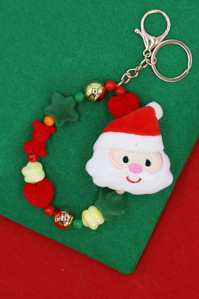 MK1014 Santa Claus Christmas Keychain Bracelet - MiMi Wholesale