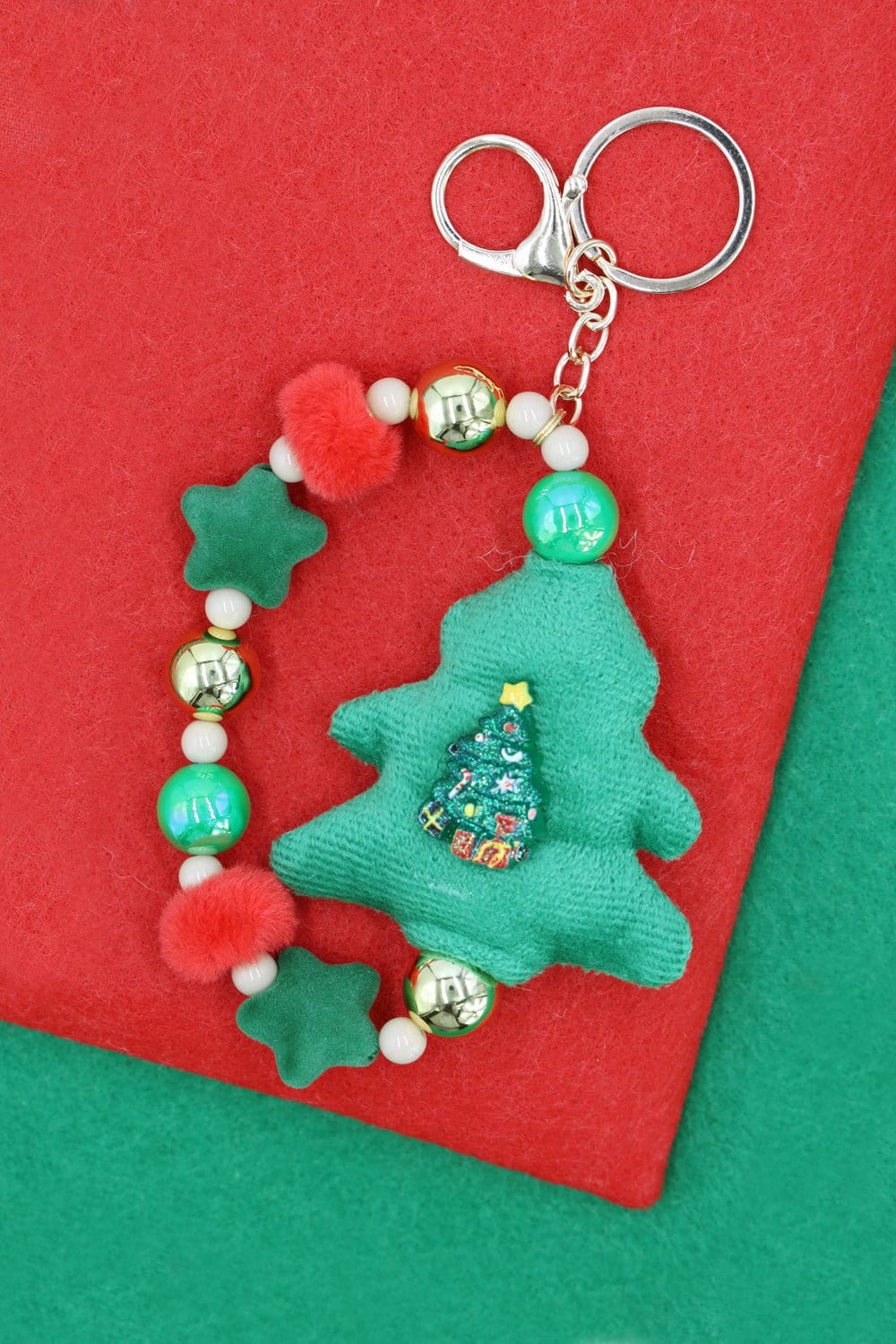 MK1015 Christmas Tree Keychain Bracelet - MiMi Wholesale