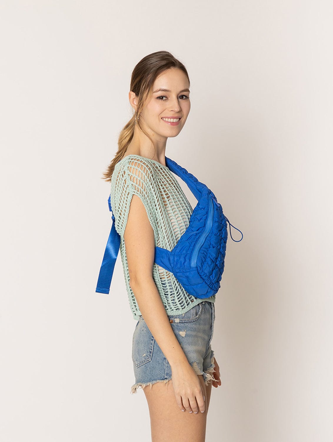 QBS410088 Brielle Quilted Sling Bag - MiMi Wholesale