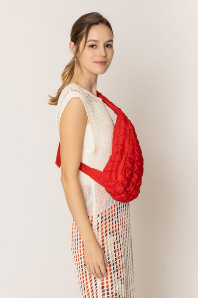 QBS410088 Brielle Quilted Sling Bag - MiMi Wholesale