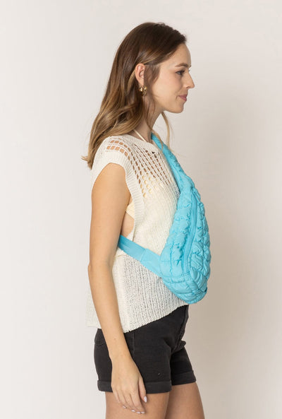 QBS410088 Brielle Quilted Sling Bag - MiMi Wholesale