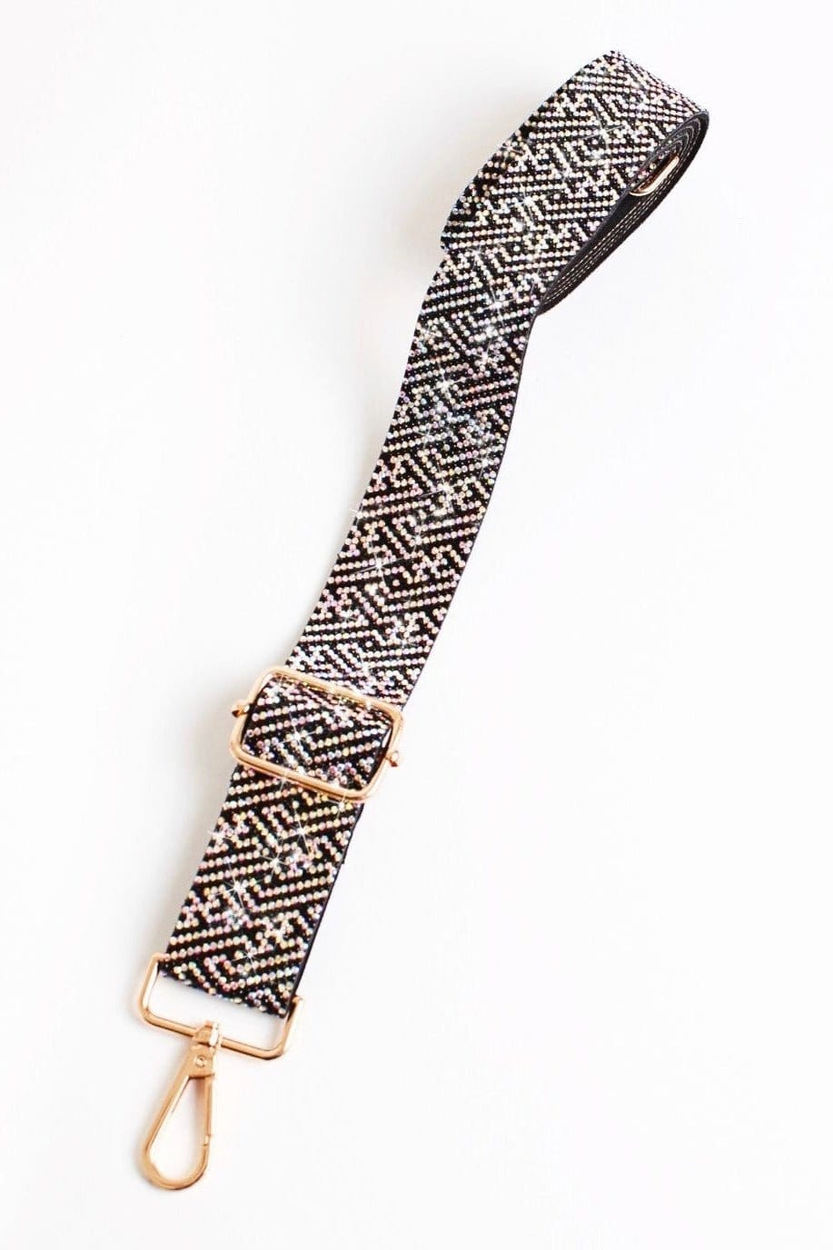 RS038M Maze Rhinestone Guitar Strap - MiMi Wholesale