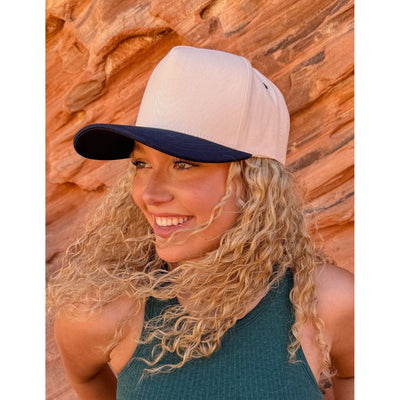 TCM0002 Two Tone Canvas Trucker Hat - MiMi Wholesale