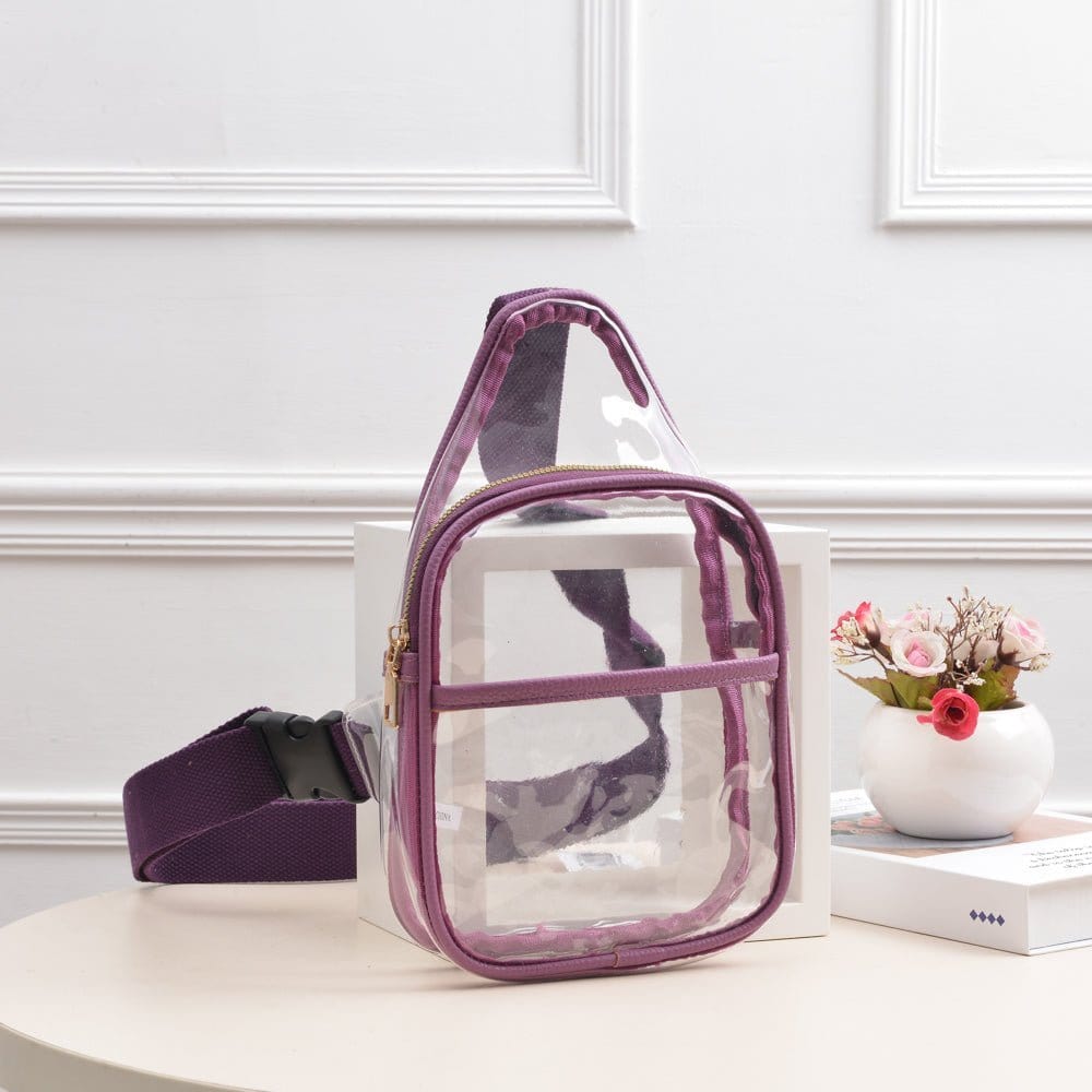 TG10420 Kathleen Slim Size Clear Sling Bag - MiMi Wholesale