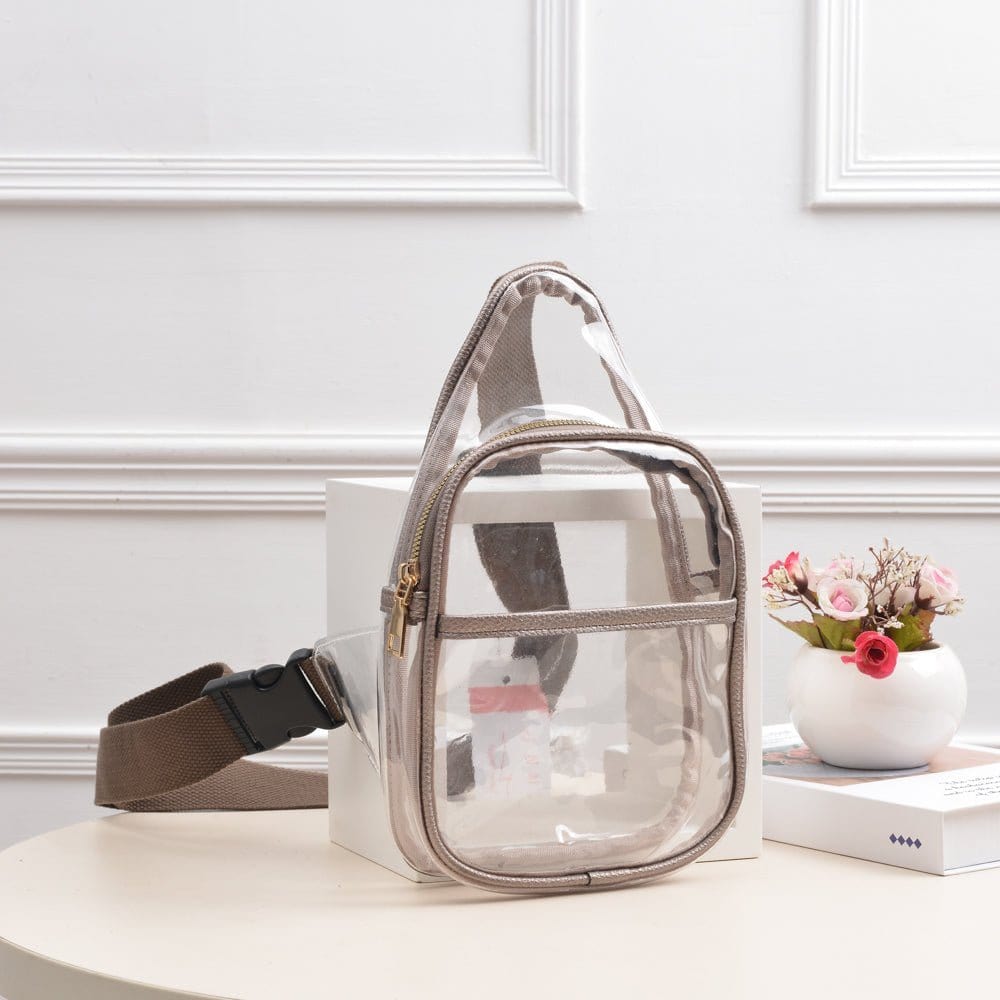 TG10420 Kathleen Slim Size Clear Sling Bag - MiMi Wholesale