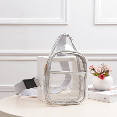 TG10420 Kathleen Slim Size Clear Sling Bag - MiMi Wholesale