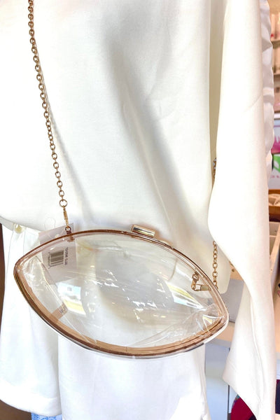 TG10548 Gameday Clear Football Clutch/Crossbody - MiMi Wholesale