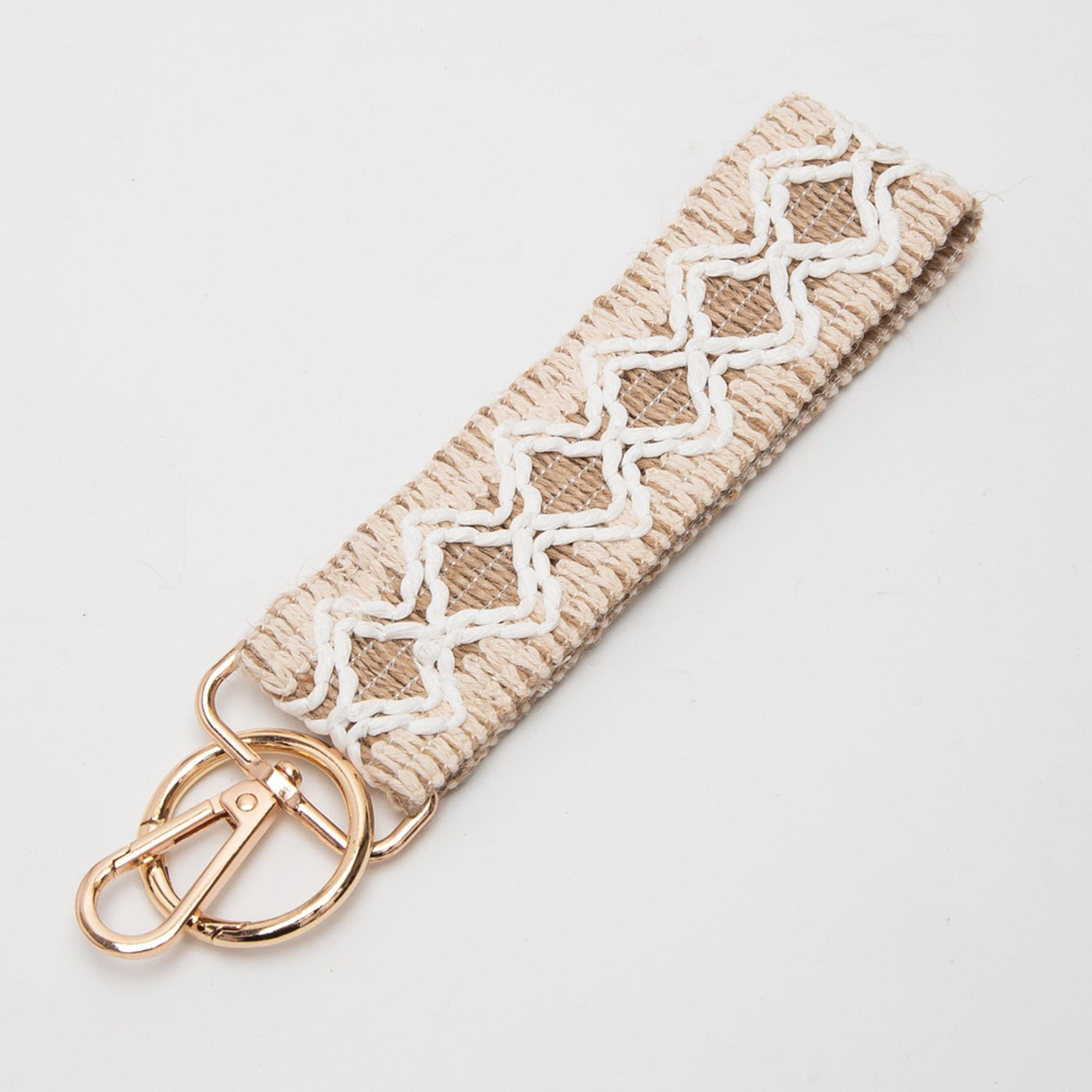 TG10586 Wave Pattern Straw Wristband/Key Chain - MiMi Wholesale