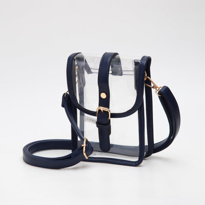 TG10608 Game Day Clear Buckle Strap Mini Crossbody Bag - MiMi Wholesale