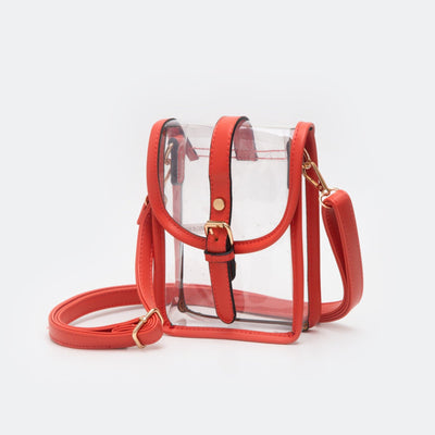 TG10608 Game Day Clear Buckle Strap Mini Crossbody Bag - MiMi Wholesale