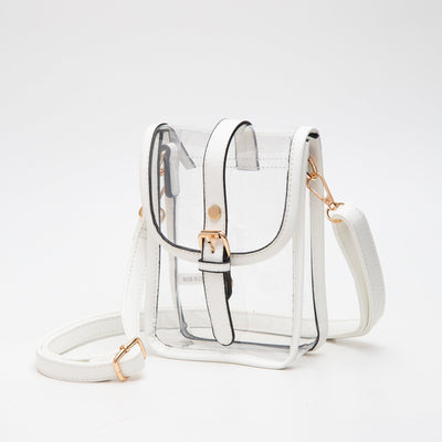 TG10608 Game Day Clear Buckle Strap Mini Crossbody Bag - MiMi Wholesale