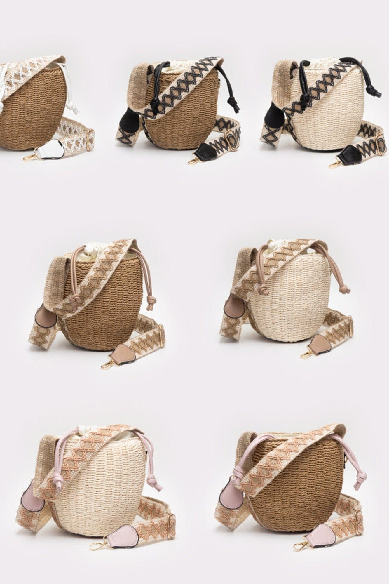 TG10621 Shaina Rattan Bucket Bag - MiMi Wholesale