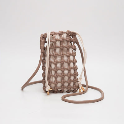 TG10626 Cara Mini Woven Drawstring Crossbody Bag - MiMi Wholesale