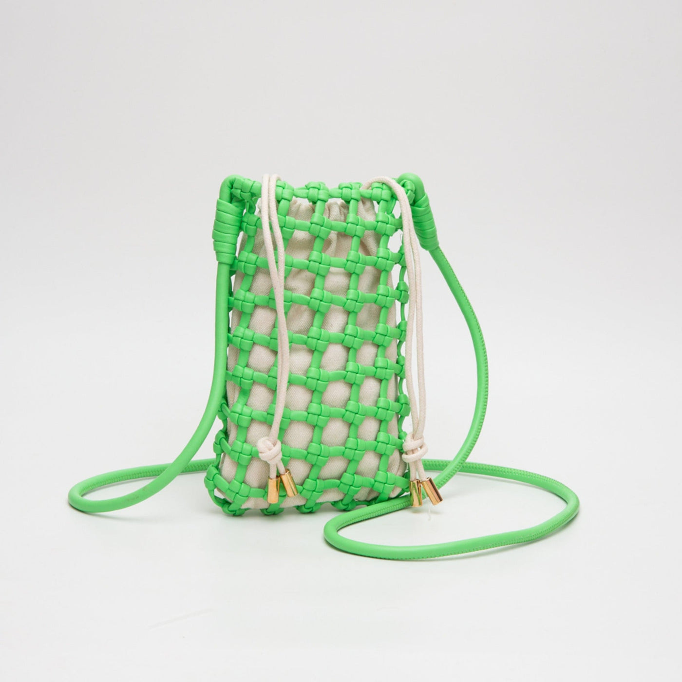 TG10626 Cara Mini Woven Drawstring Crossbody Bag - MiMi Wholesale