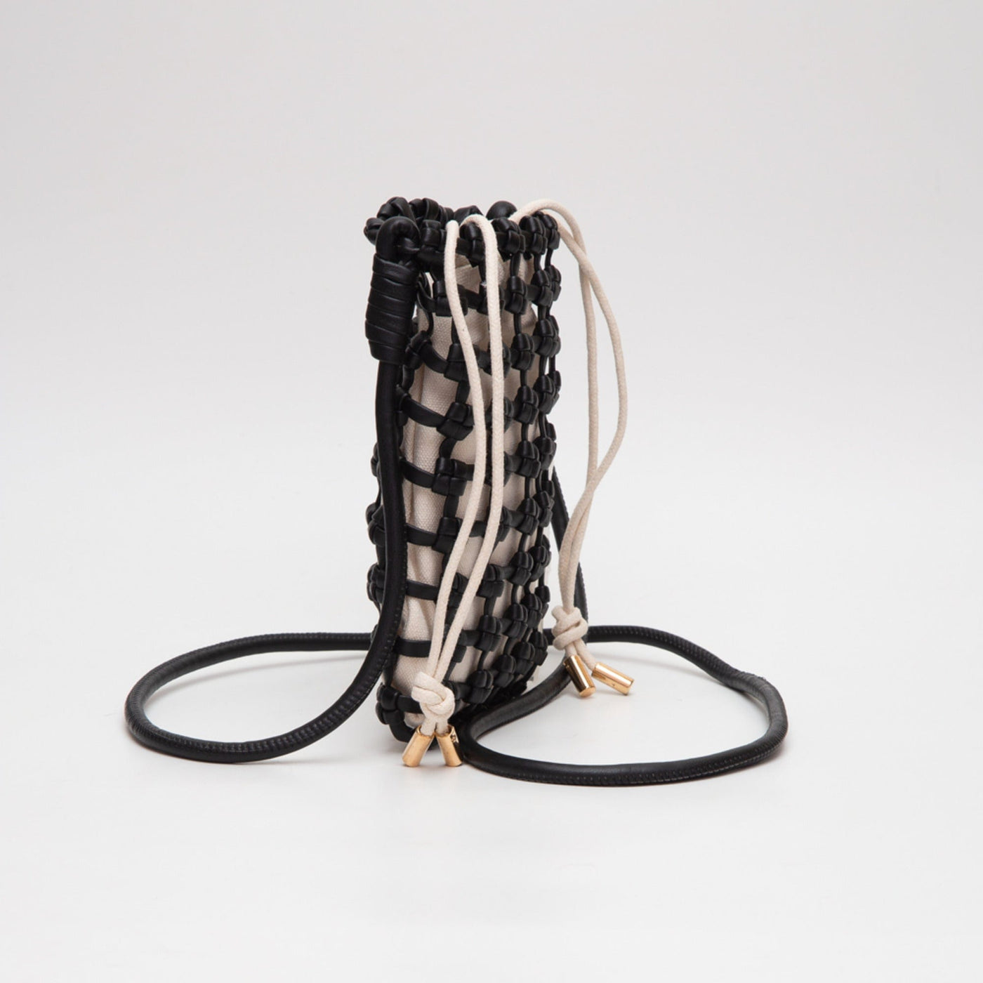 TG10626 Cara Mini Woven Drawstring Crossbody Bag - MiMi Wholesale