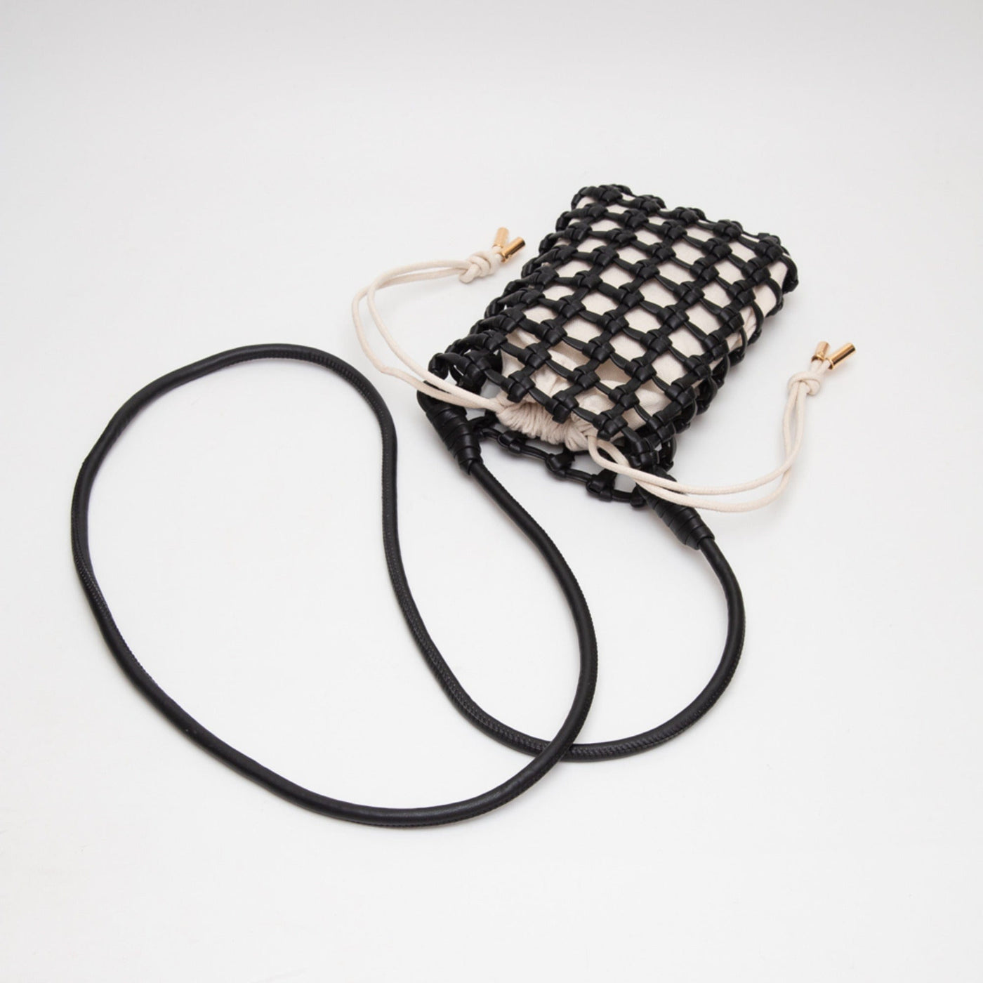 TG10626 Cara Mini Woven Drawstring Crossbody Bag - MiMi Wholesale