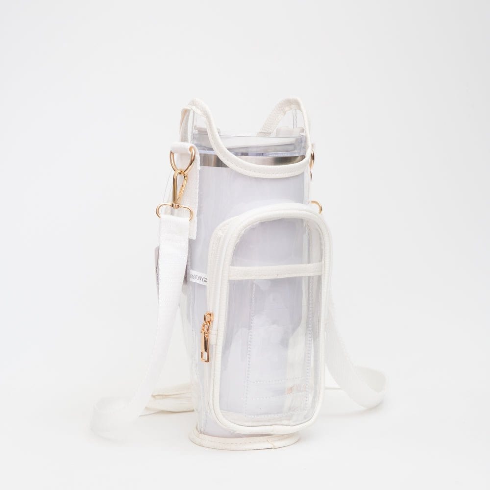 TG10651 Clear Gameday/Stadium Tumbler Holder Crossbody - MiMi Wholesale