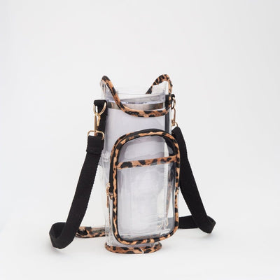 TG10651 Clear Gameday/Stadium Tumbler Holder Crossbody - MiMi Wholesale