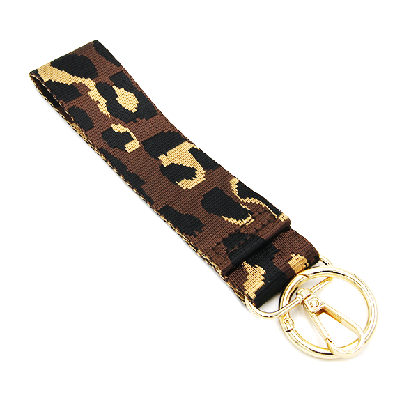 TG10269 TG10271 Animal Leopard Printed Wristband Keychain