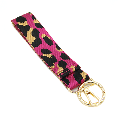 TG10269 TG10271 Animal Leopard Printed Wristband Keychain