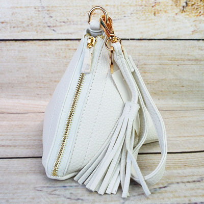 7092 Pyramid Wristlet w/ Tassel Keychain - Honeytote