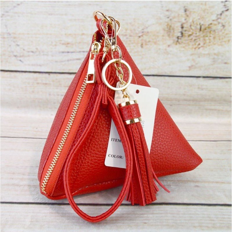 7092 Pyramid Wristlet w/ Tassel Keychain - Honeytote