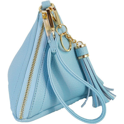 7092 Pyramid Wristlet w/ Tassel Keychain - Honeytote