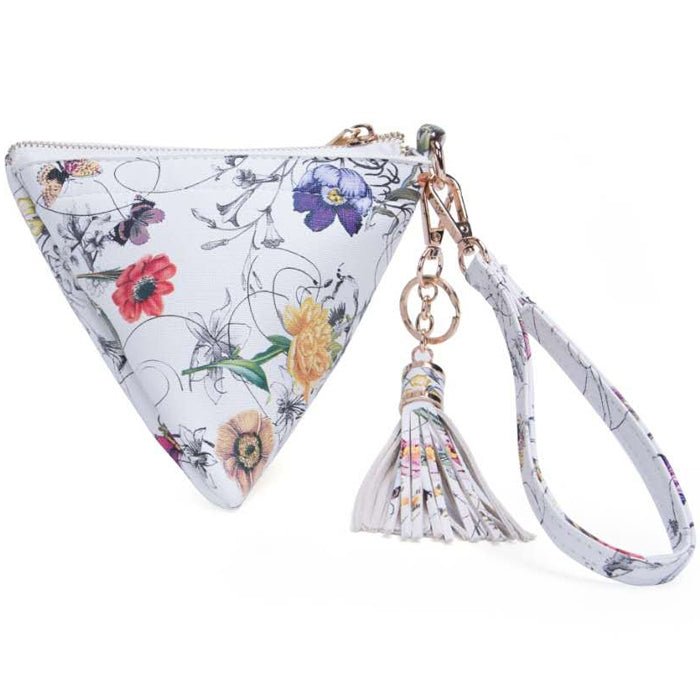 7092 Pyramid Wristlet w/ Tassel Keychain - Honeytote