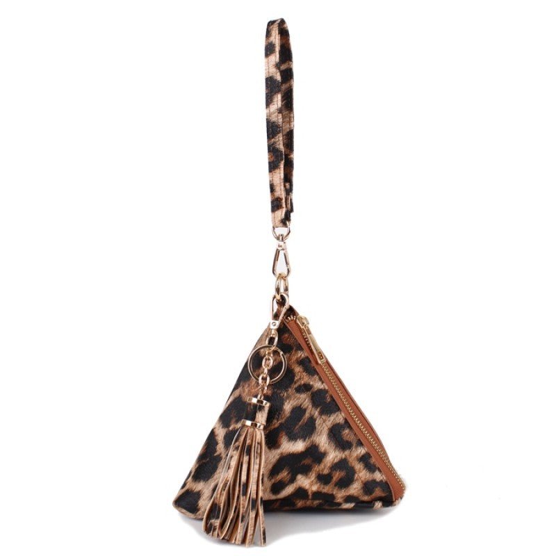 7092 Pyramid Wristlet w/ Tassel Keychain - Honeytote