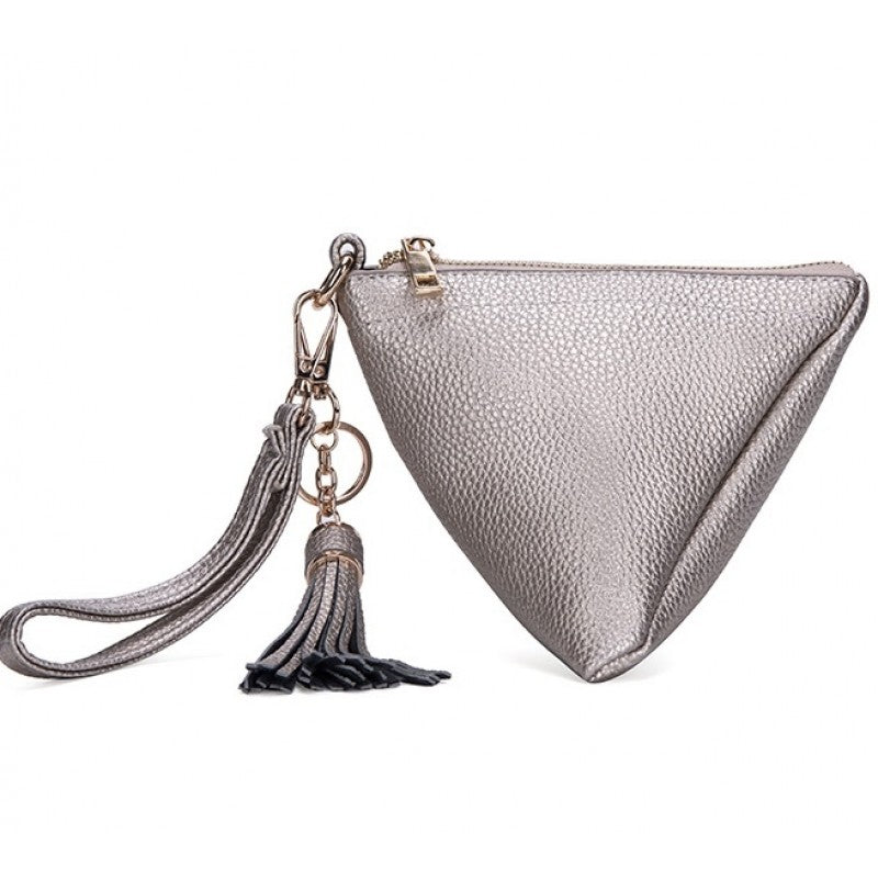 7092 Pyramid Wristlet w/ Tassel Keychain - Honeytote