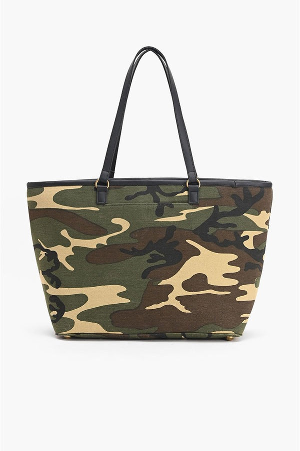 AB23861 Sparkly Camo Beaded Tote