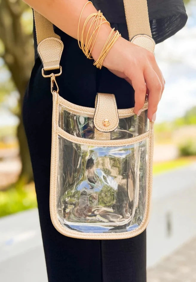 TG10219 Game Day Mini Clear Crossbody Bag