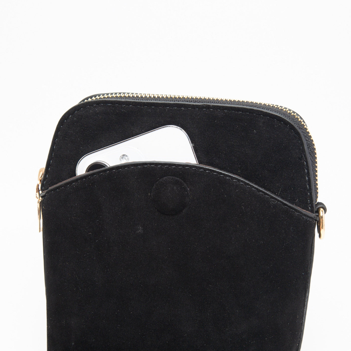 TG10540 Tasia Mini Vegan Suede Crossbody Bag