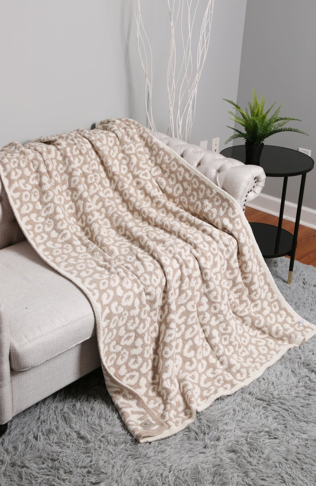 JCL1010 Super Lux Leopard Throw Blanket