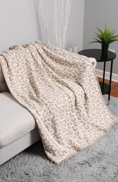 JCL1010 Super Lux Leopard Throw Blanket