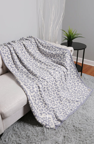 JCL1010 Super Lux Leopard Throw Blanket