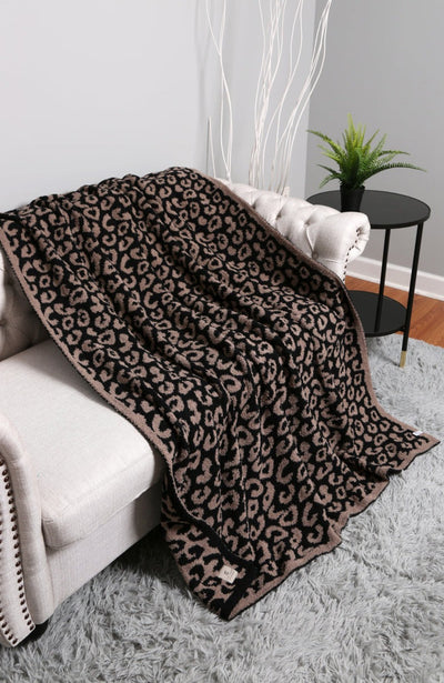 JCL1010 Super Lux Leopard Throw Blanket