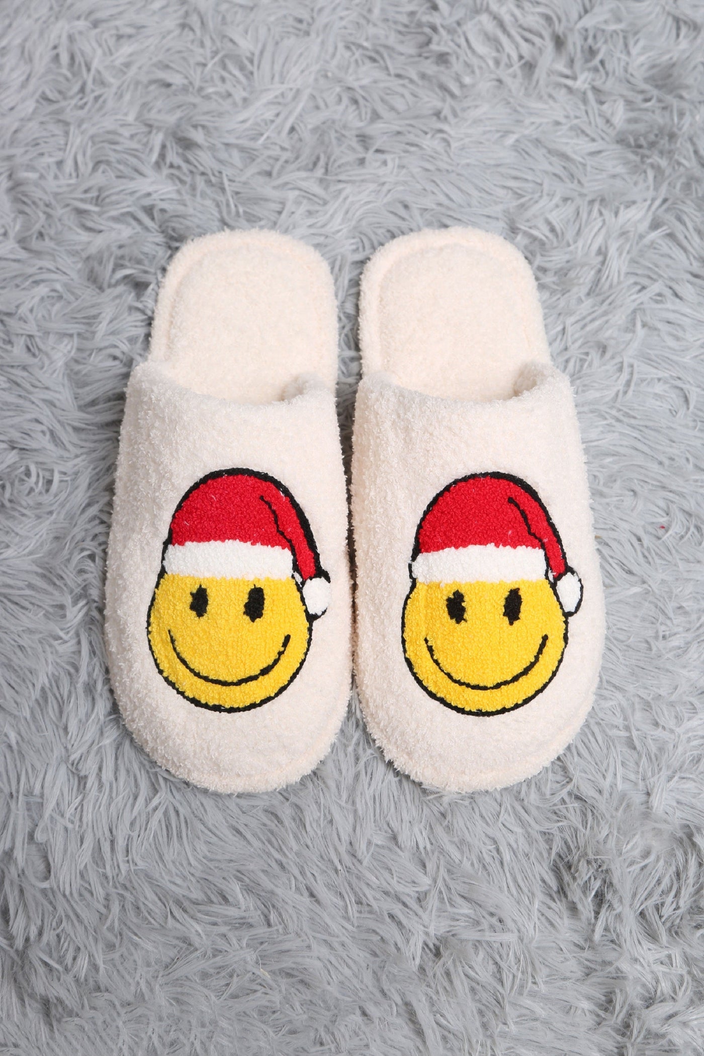 JCL4205-02 Super Lux Smiley Santa Slippers