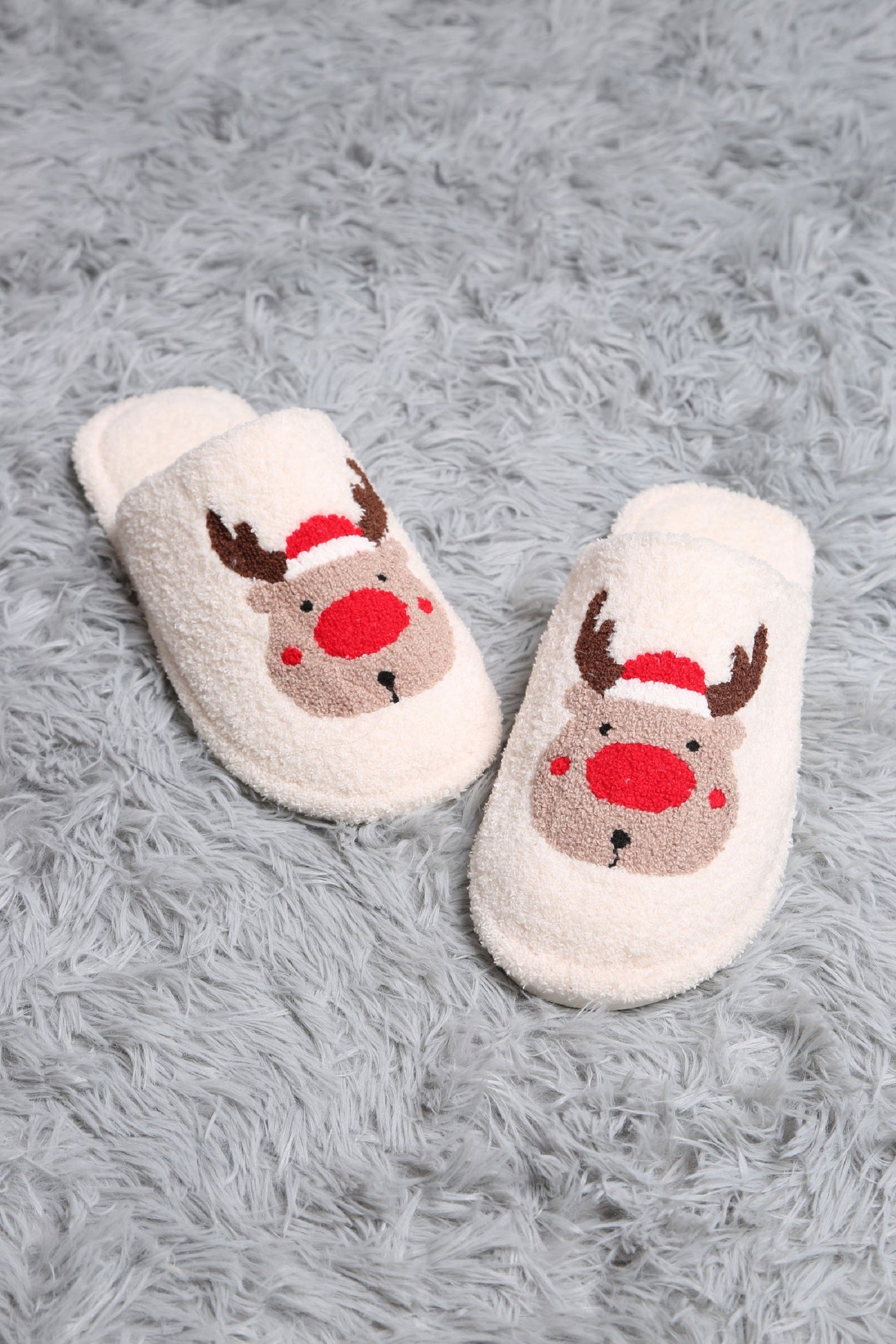 JCL4205-03 Super Lux Reindeer Slippers