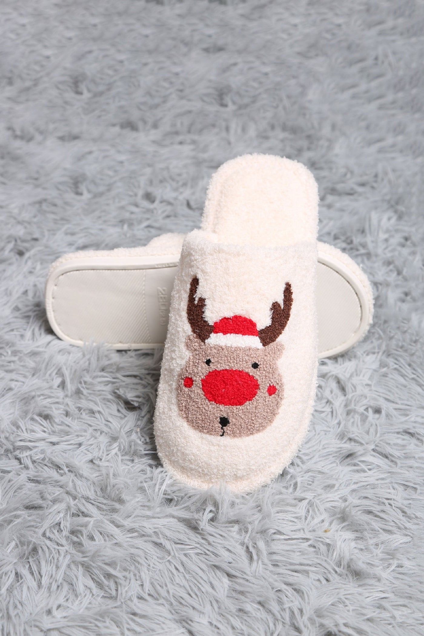 JCL4205-03 Super Lux Reindeer Slippers