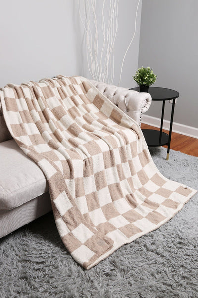 JCL4316 Super Lux Checkered Throw Blanket