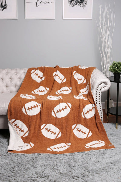 JCL4318 Super Lux Football Throw Blanket