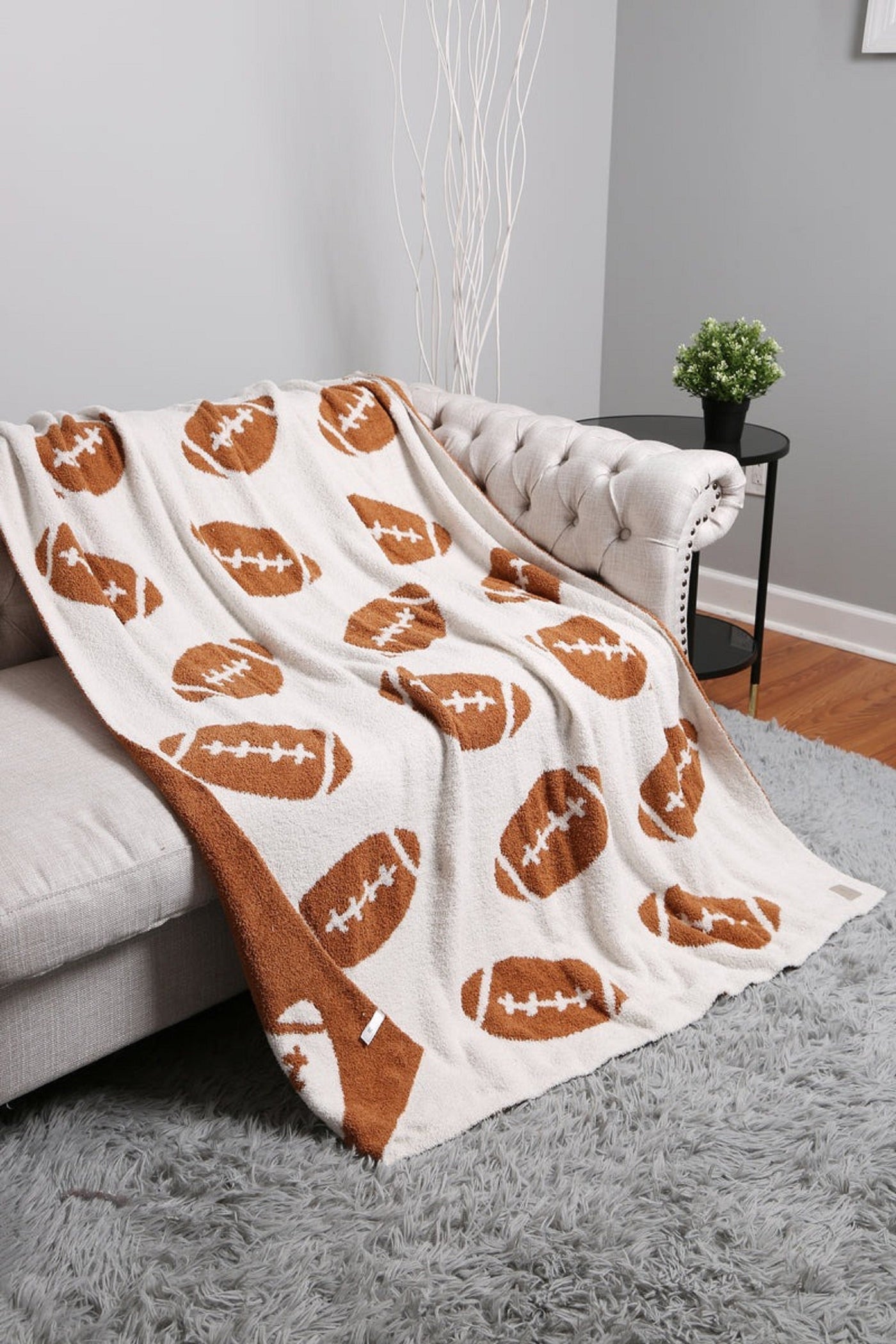 JCL4318 Super Lux Football Throw Blanket