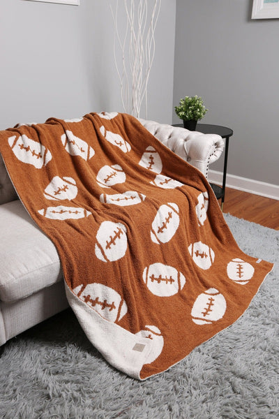 JCL4318 Super Lux Football Throw Blanket