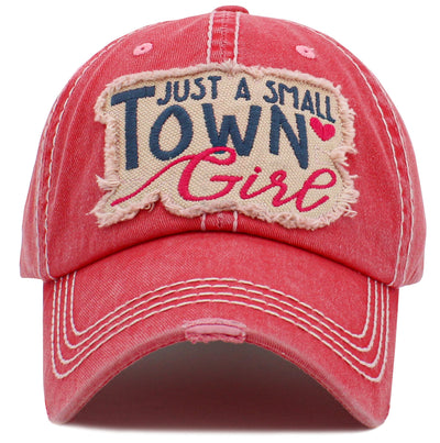 KBV1473 'Just a small town girl' Vintage Ballcap