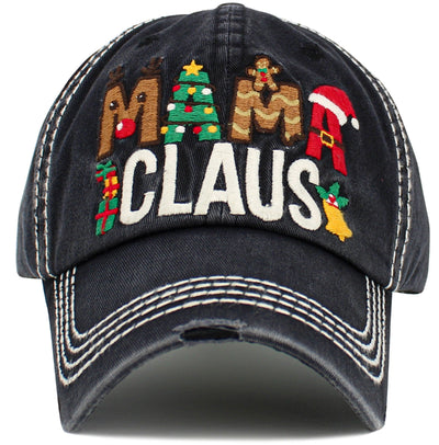 KBV1549 Mama Claus Washed Vintage Ballcap