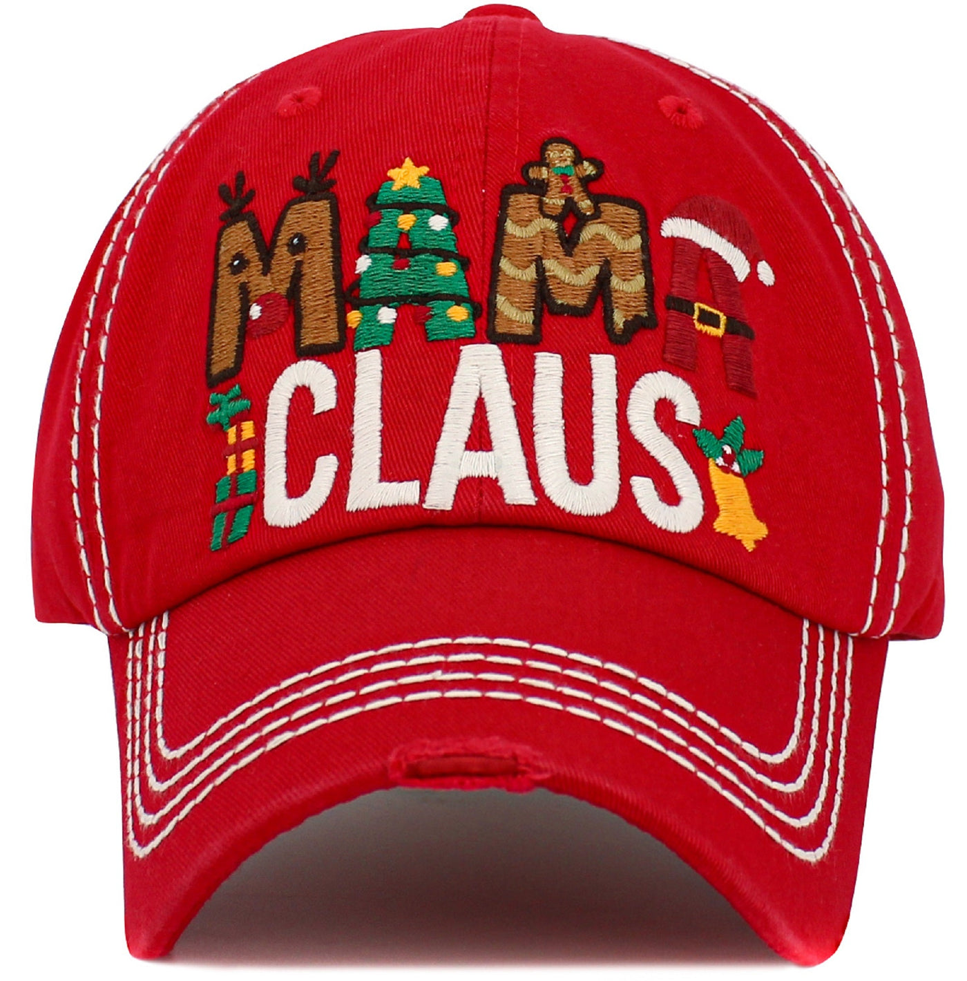 KBV1549 Mama Claus Washed Vintage Ballcap